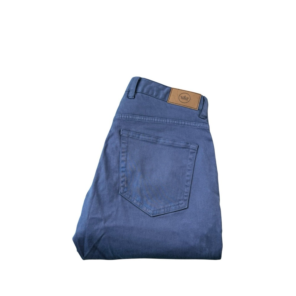 Peter Millar Blue Sateen 5 Pocket Chino Pant Size 30x29